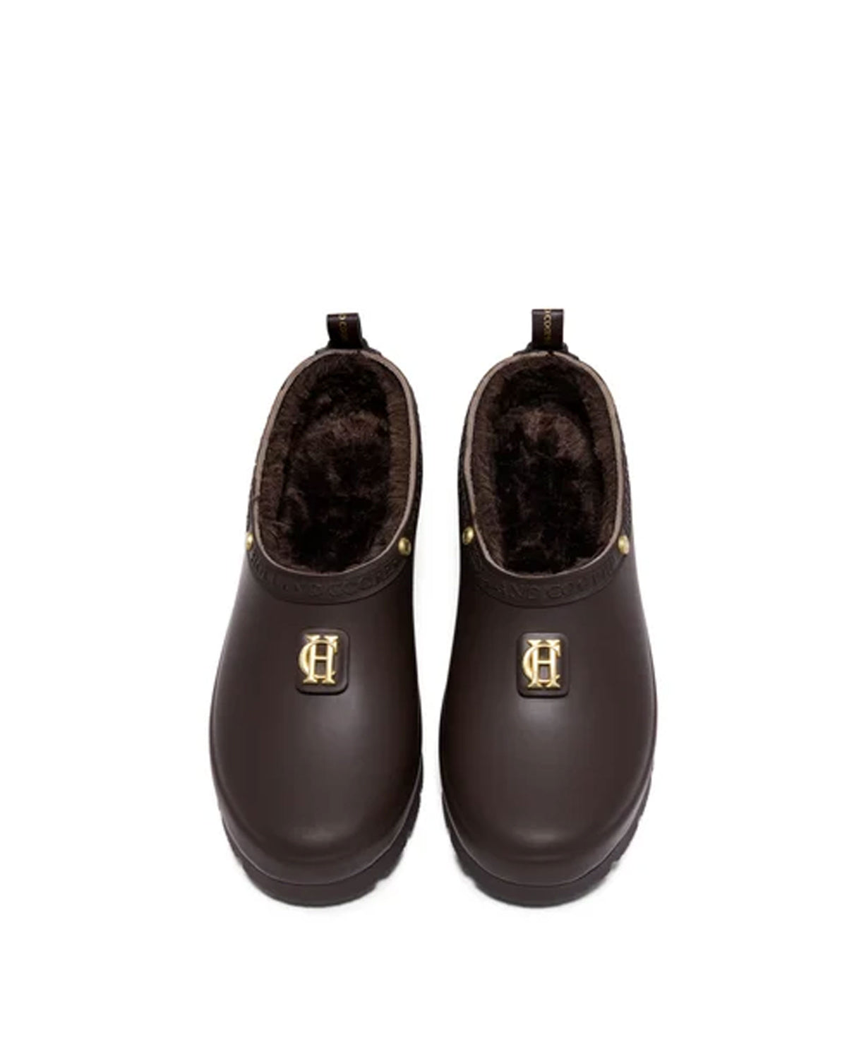 Sherpa Lined Gardening Loafer - Chocolate Matte Gold
