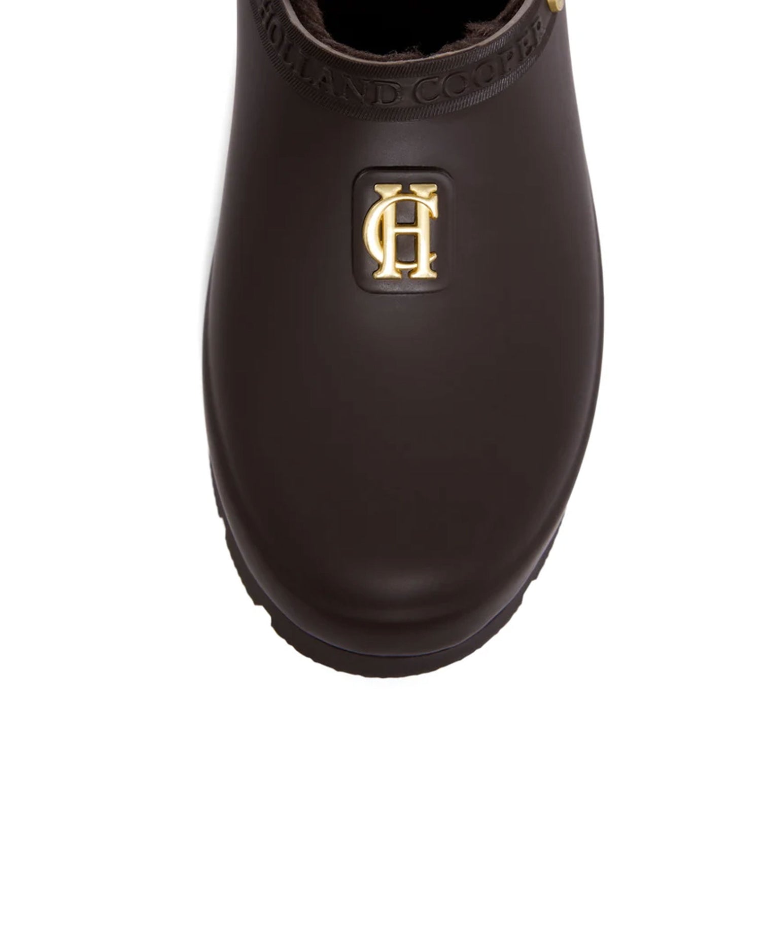 Sherpa Lined Gardening Loafer - Chocolate Matte Gold