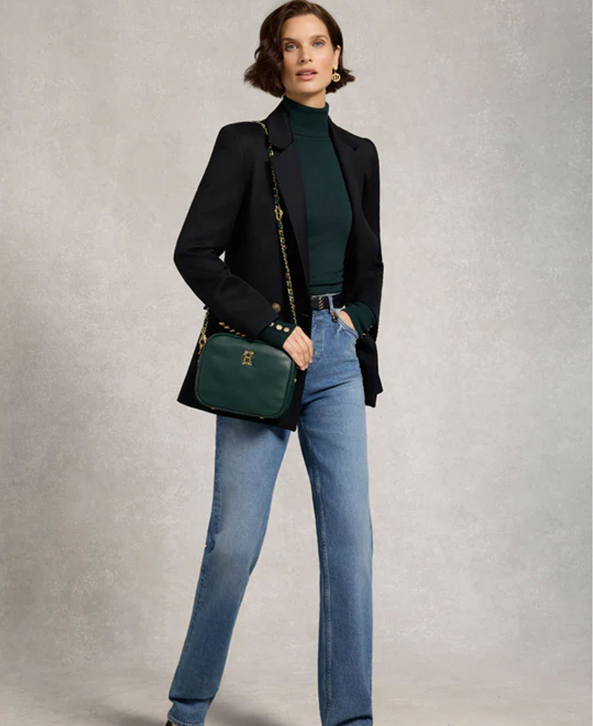 Soho Camera Bag - Emerald Leather