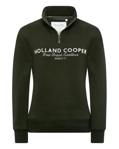 Sporting Goods Zip Henley - Racing Green