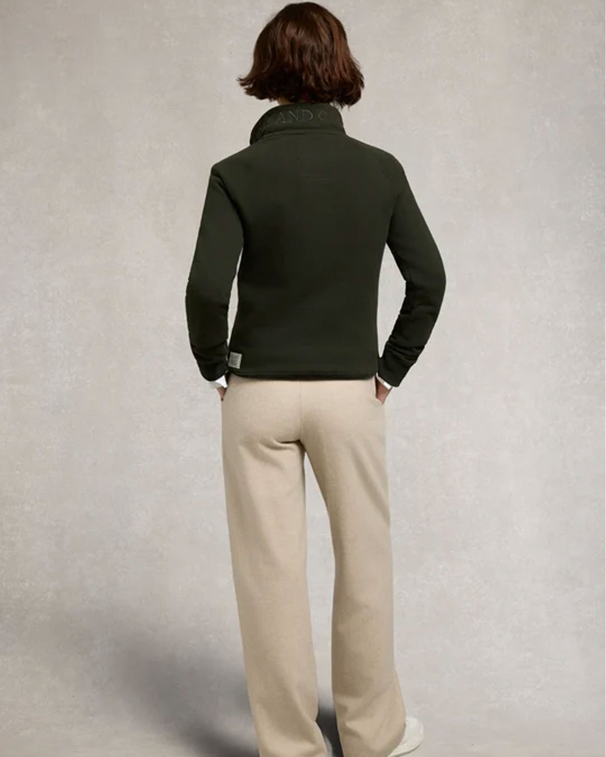 Sporting Goods Zip Henley - Racing Green