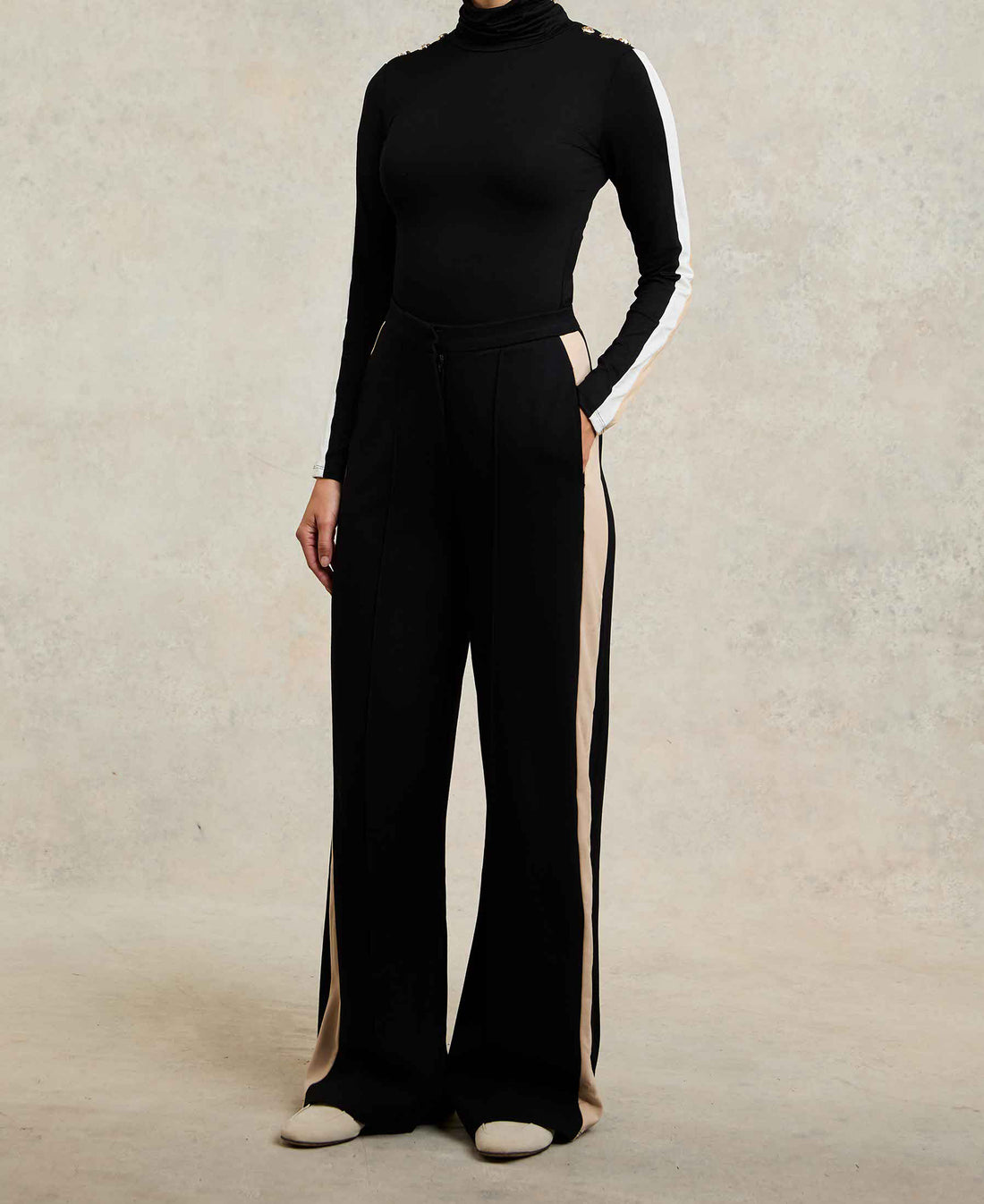 Wide Leg Pant - Black