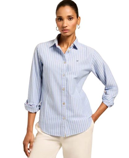 Oxford Shirt - Sky Blue Stripe