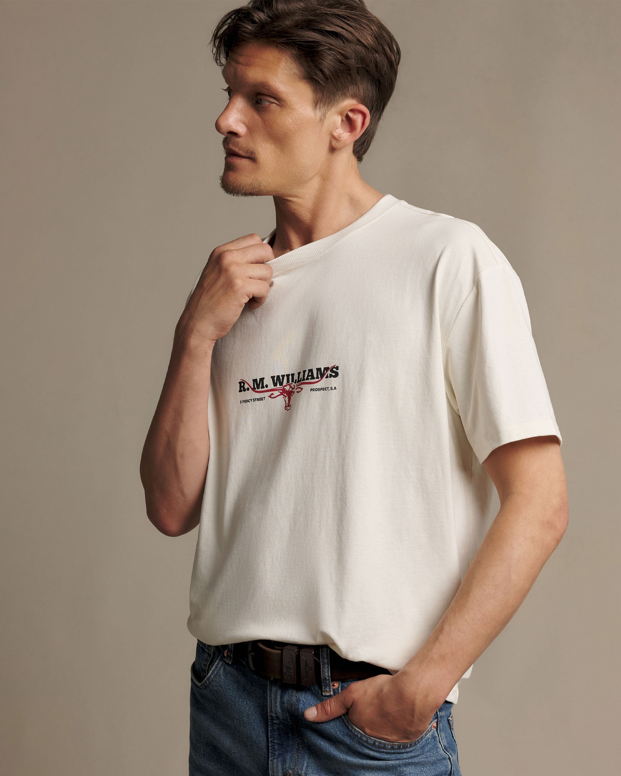 Holt T Shirt - Vintage White