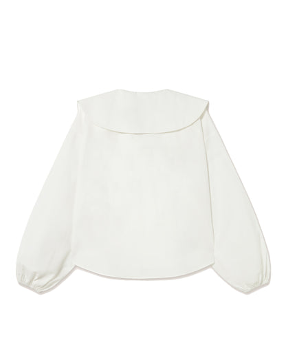 Horses Buttoned Blouse - Off-White