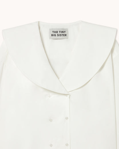 Horses Buttoned Blouse - Off-White
