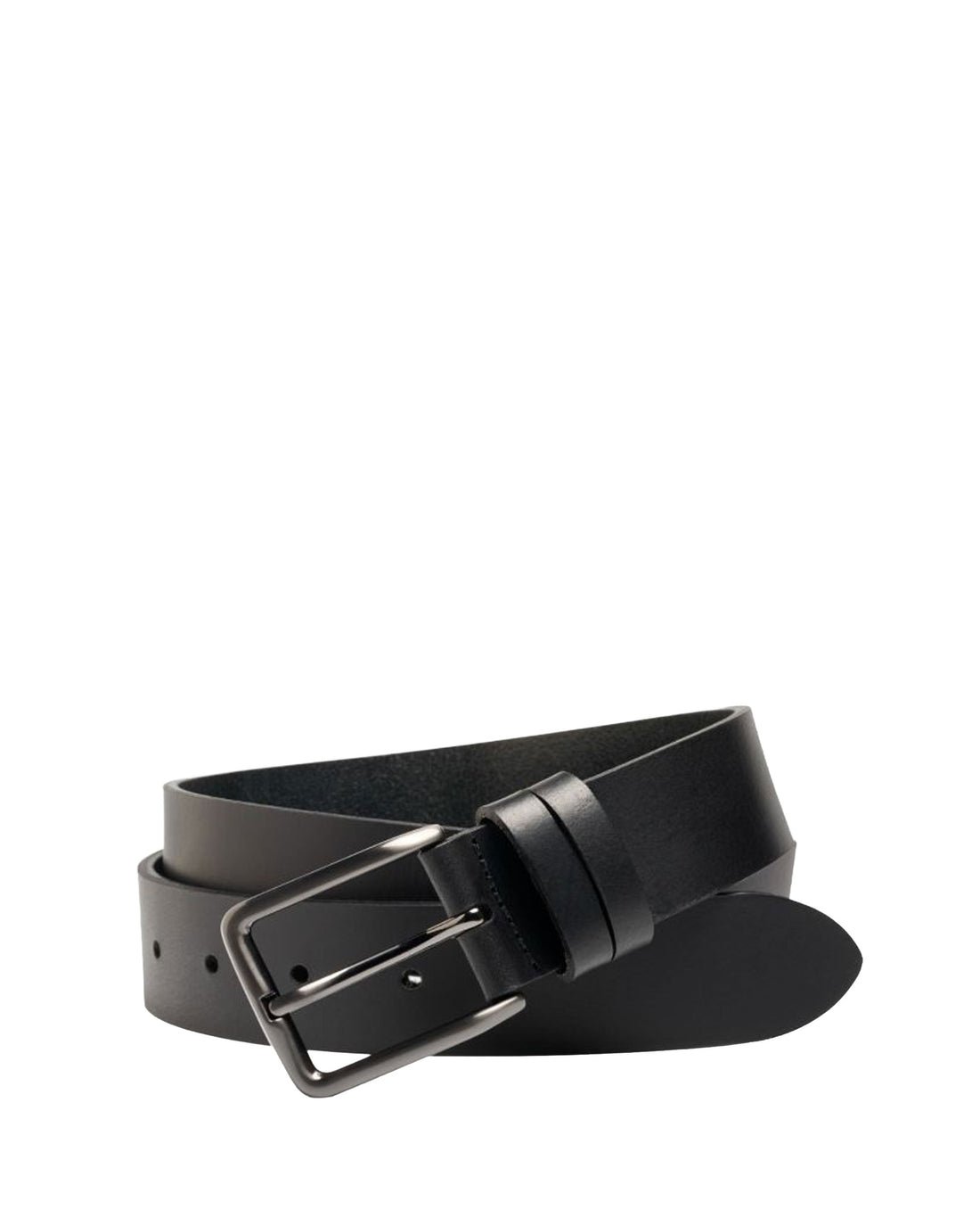 35mm Cuba Leather Belt - Black