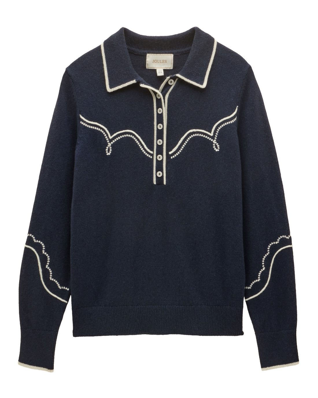 Western Collared Knit - Navy