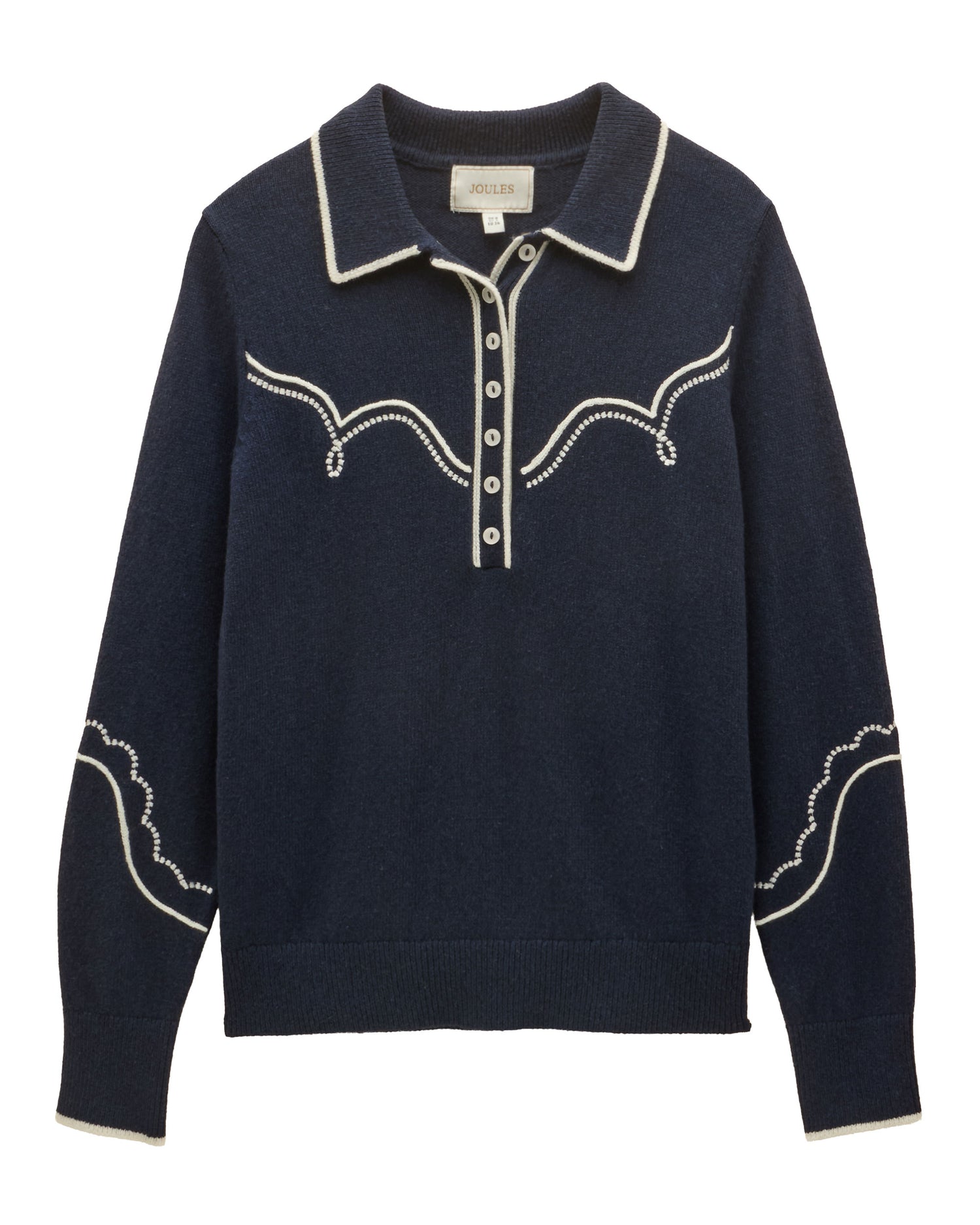 Western Collared Knit - Navy