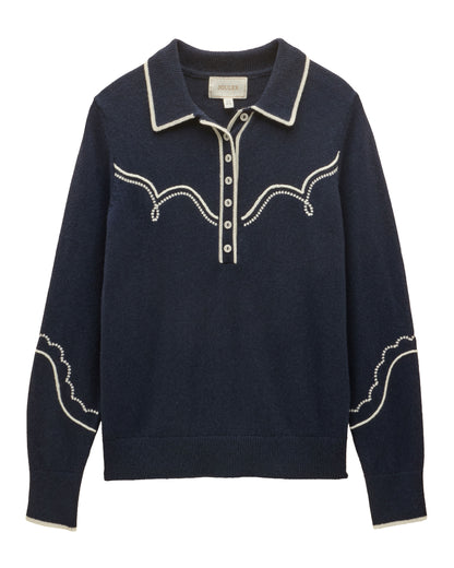 Western Collared Knit - Navy