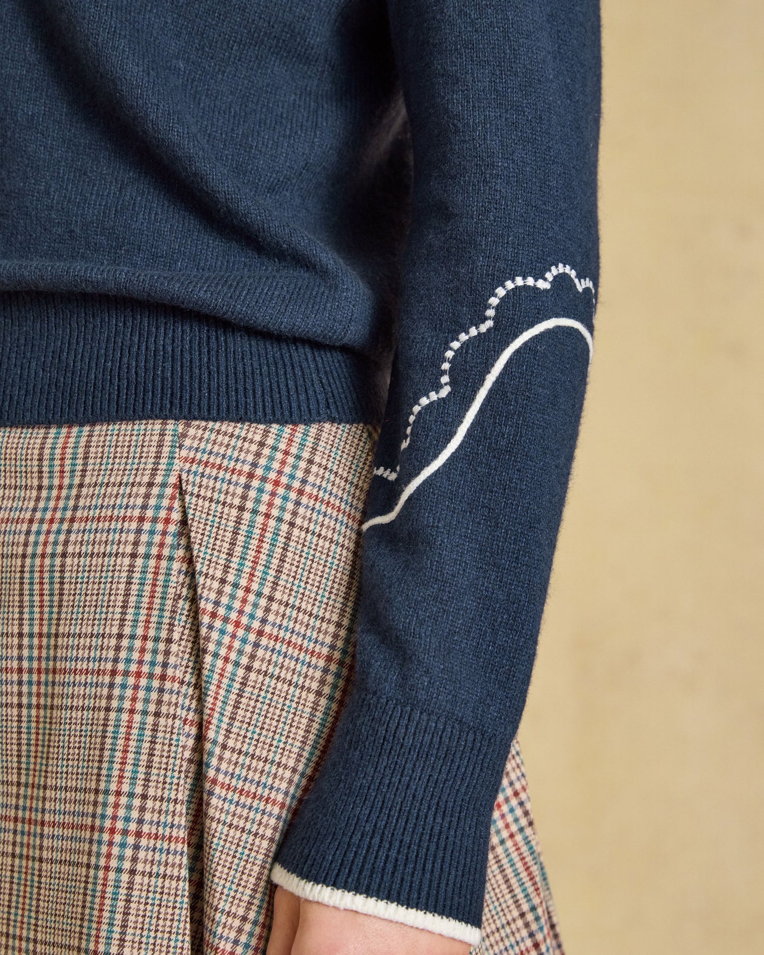 Western Collared Knit - Navy
