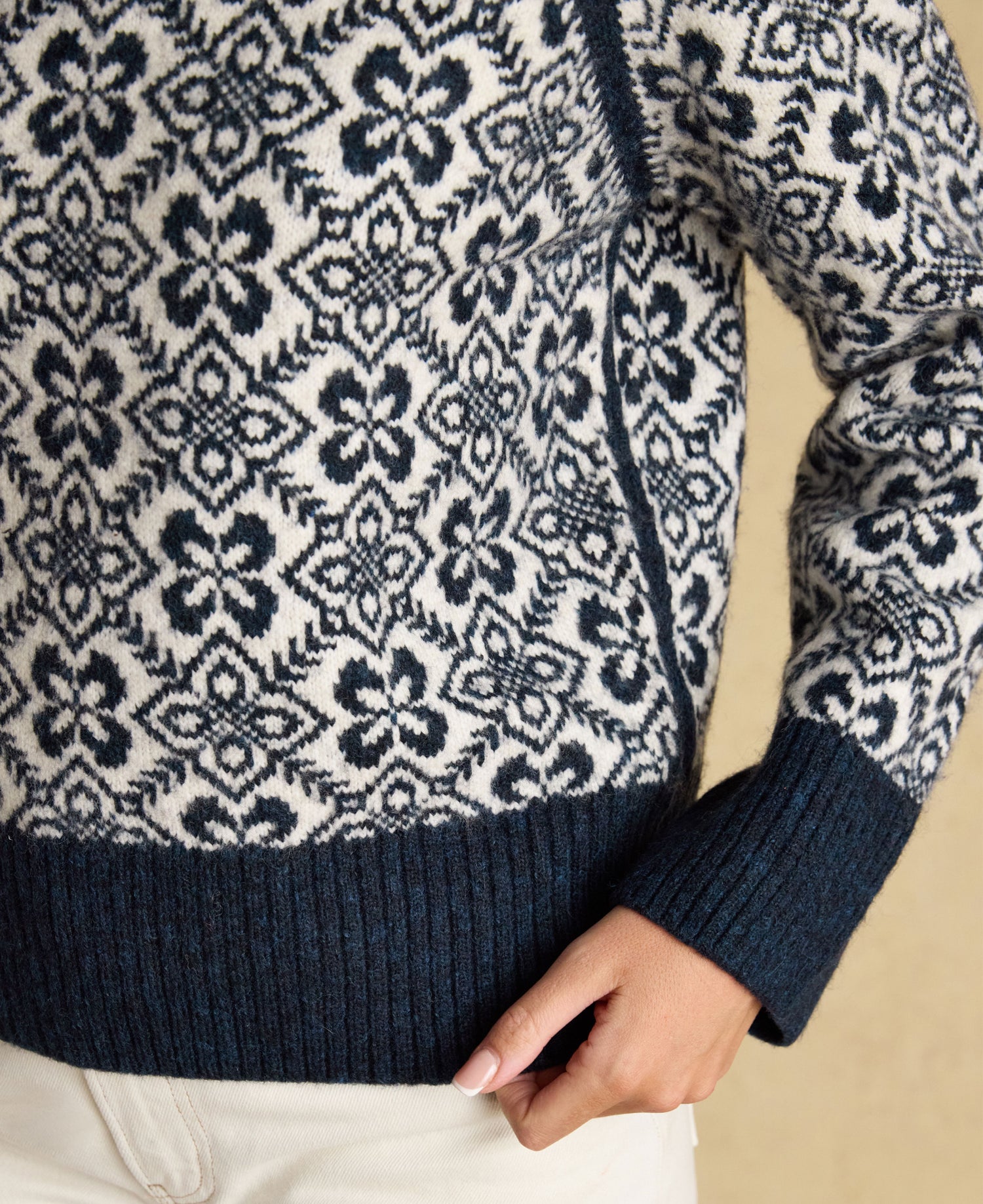 Addison - Cream/Navy