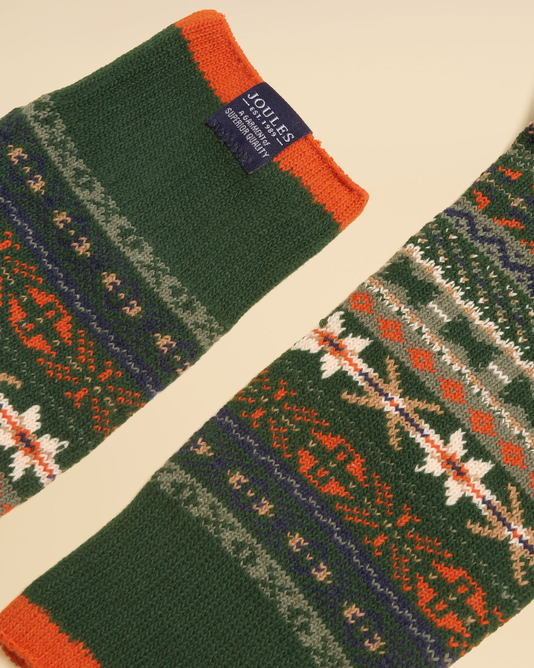 Alby Socks - Green &amp; Orange