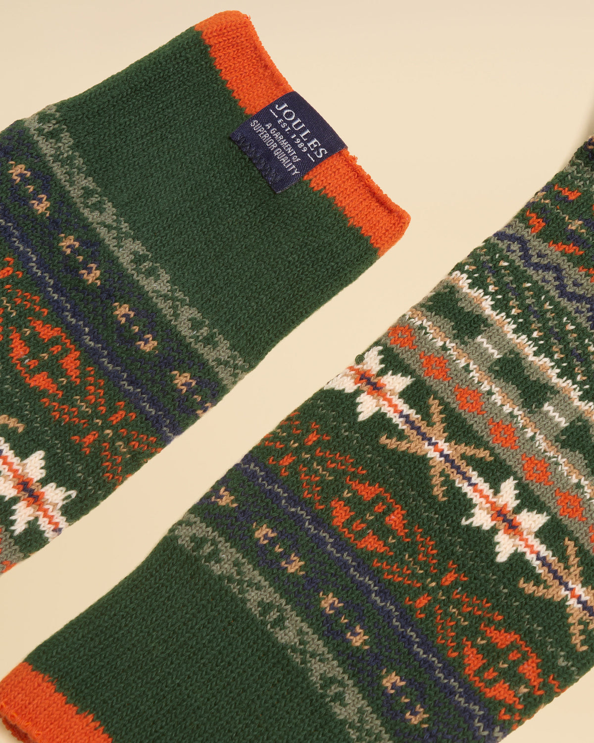 Alby Socks - Green &amp; Orange