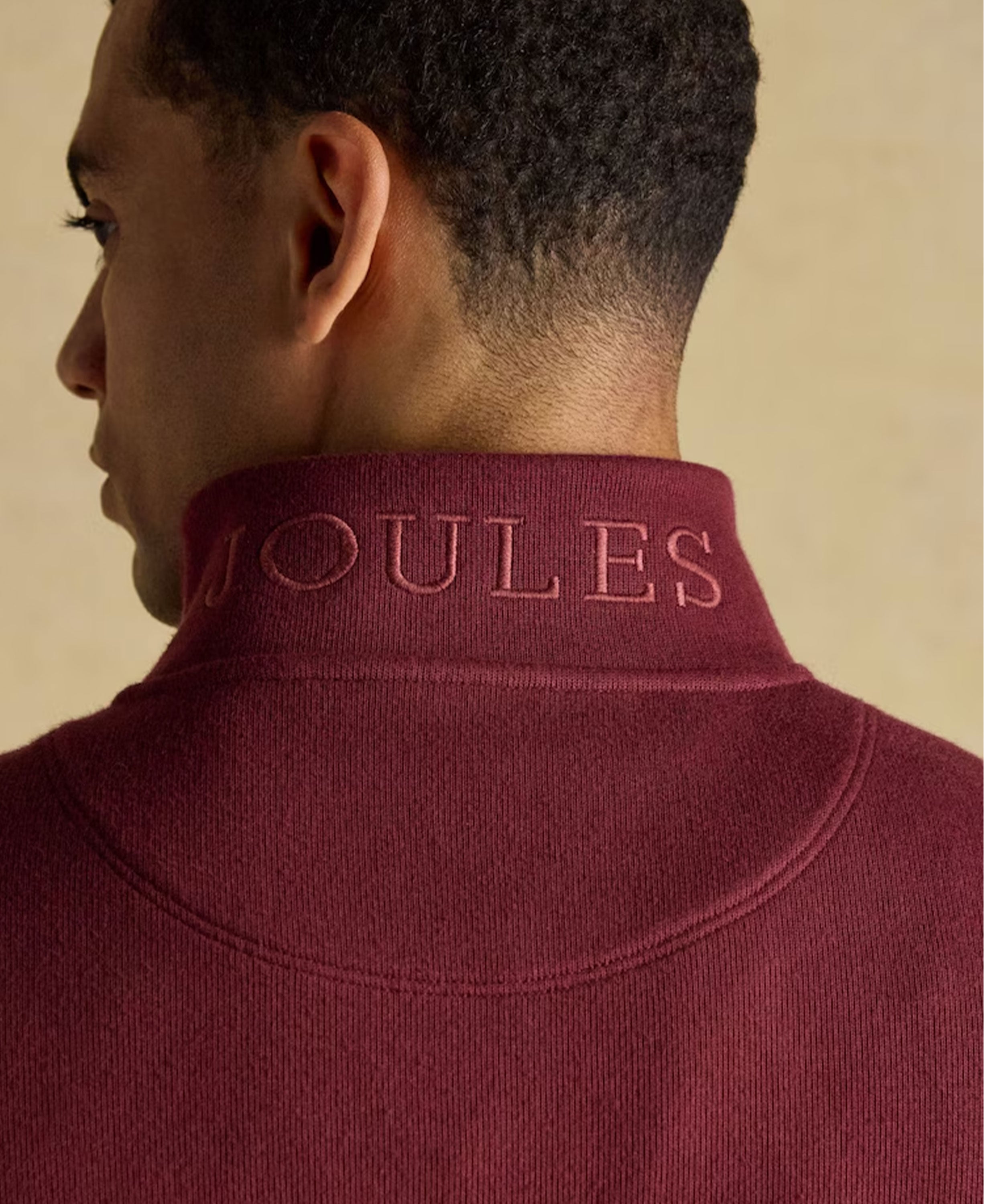 Alistair Quarter Zip - Burgundy Red