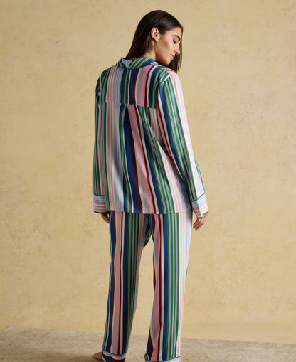 Alma Woven Pyjama Set - Multi