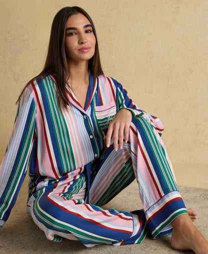 Alma Woven Pyjama Set - Multi
