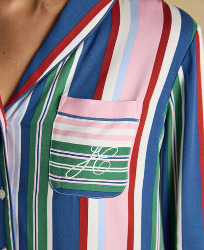 Alma Woven Pyjama Set - Multi