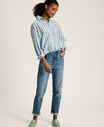 Amilla Stripe Shirt - Blue Stripe