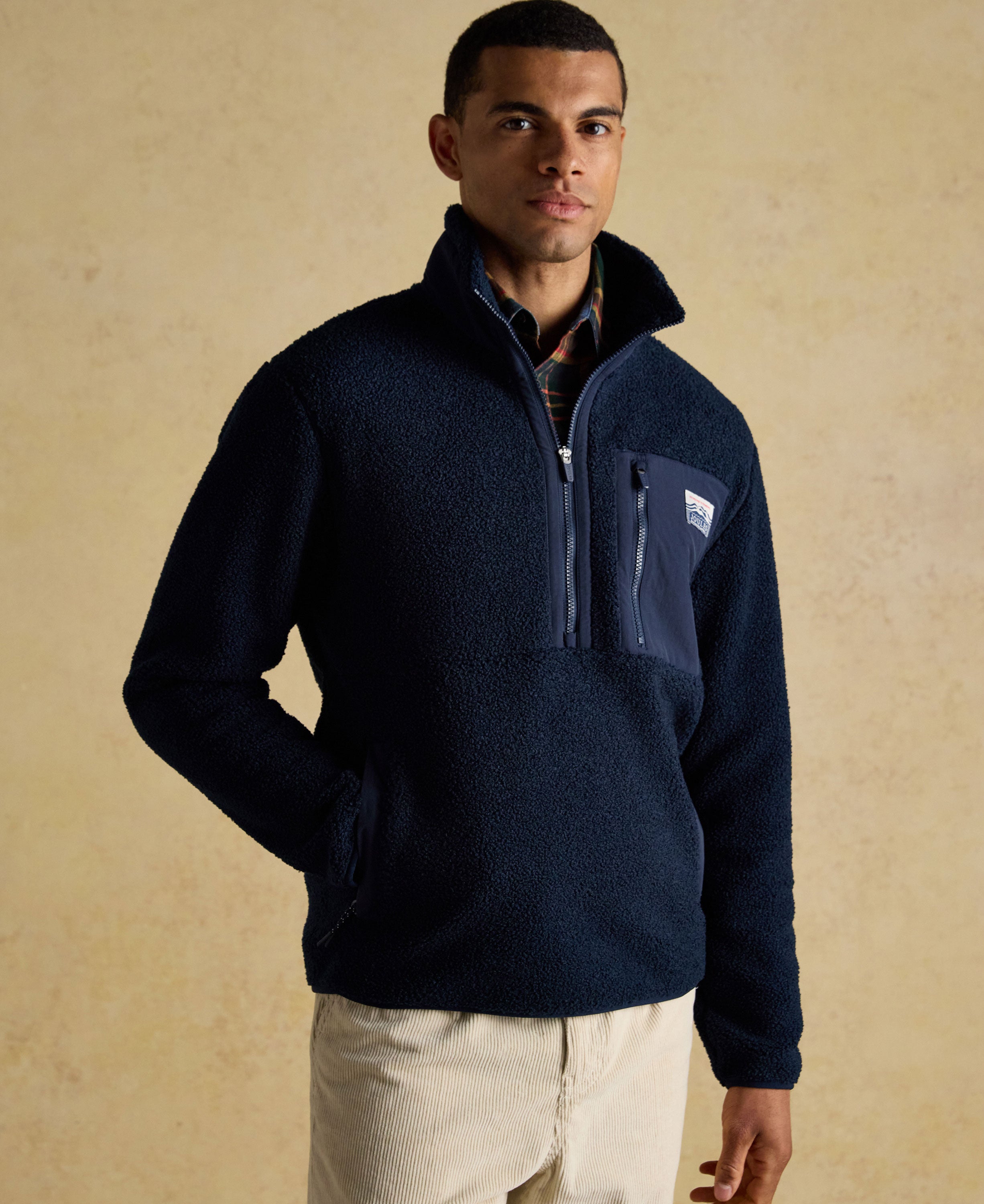 Ashford 1/4 Zip Bonded Fleece - Navy