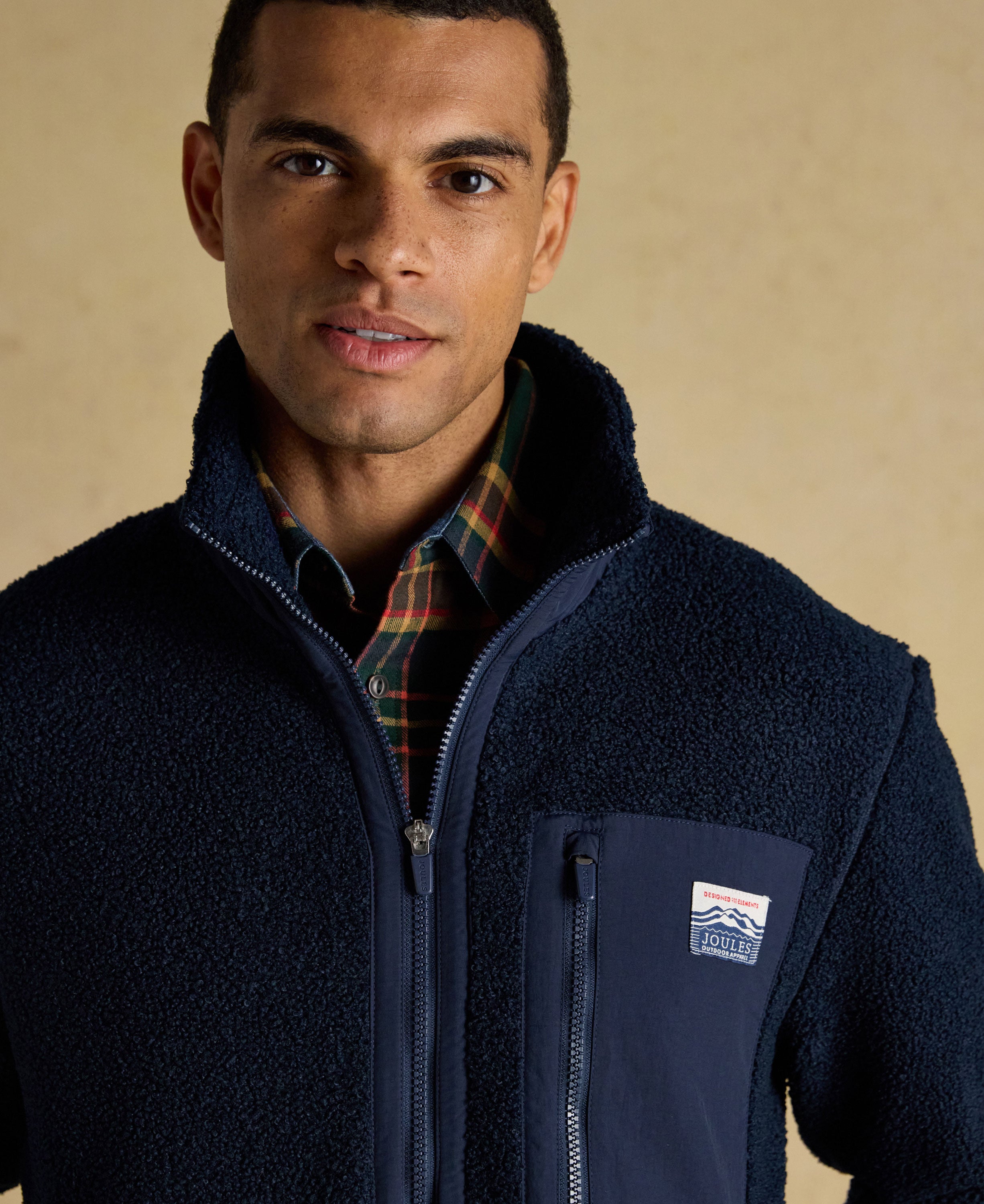 Ashford 1/4 Zip Bonded Fleece - Navy