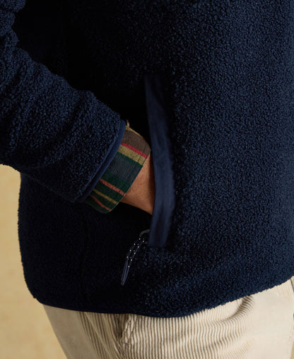 Ashford 1/4 Zip Bonded Fleece - Navy