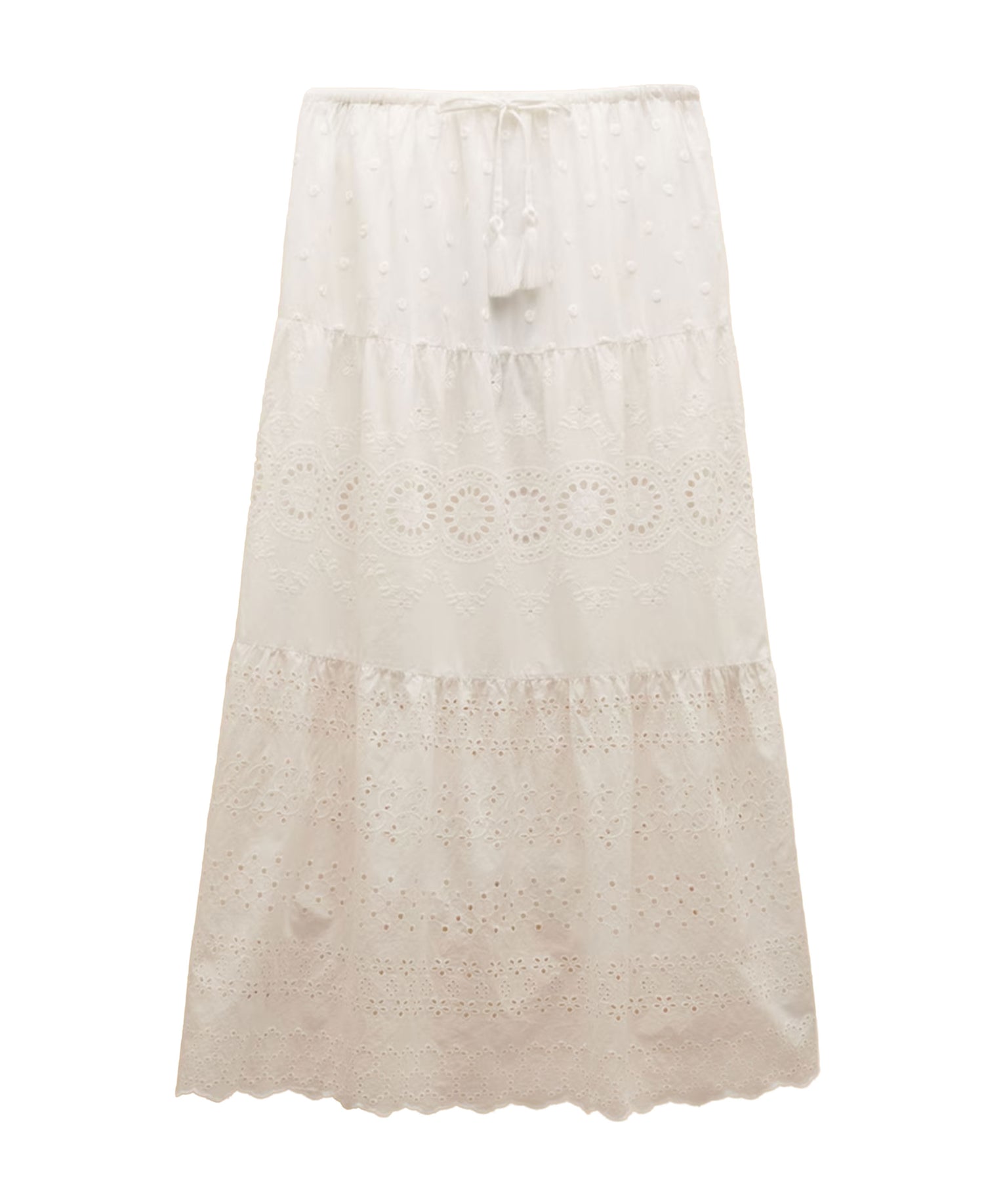 Broderie Skirt - White