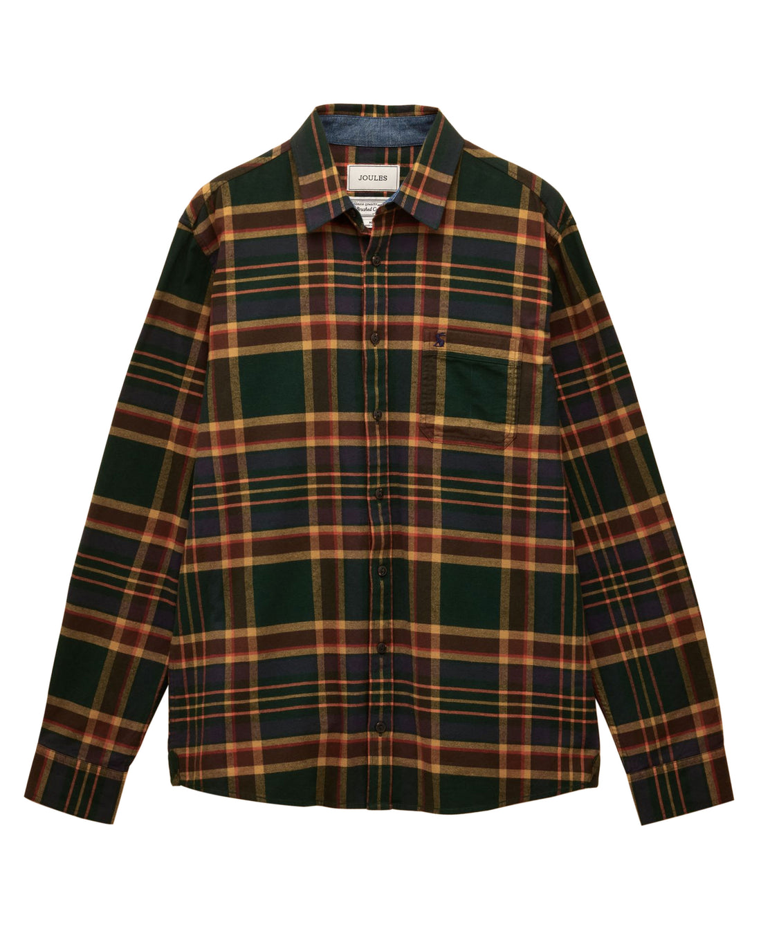 Brushed Flannel Cotton Shirt - Green