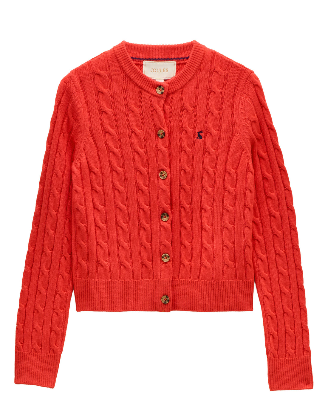 Cable Cardigan - Red