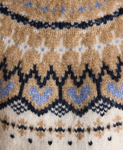Charlie Fair Isle Knitted Jumper - Cream