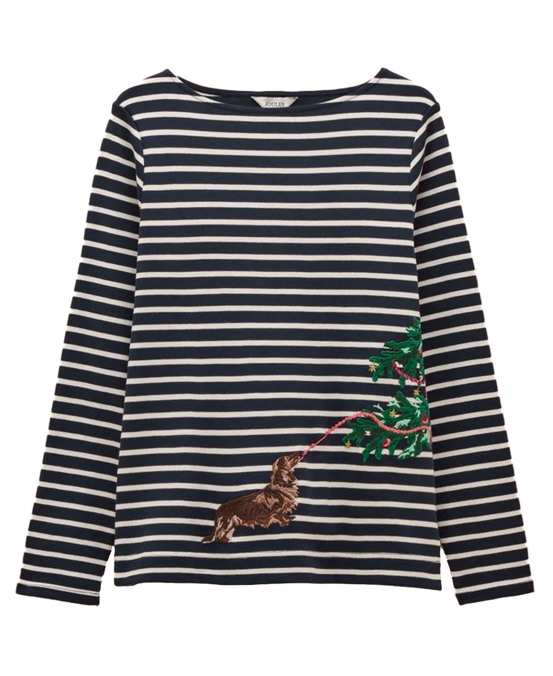 Christmas Harbour - Navy/White Dog