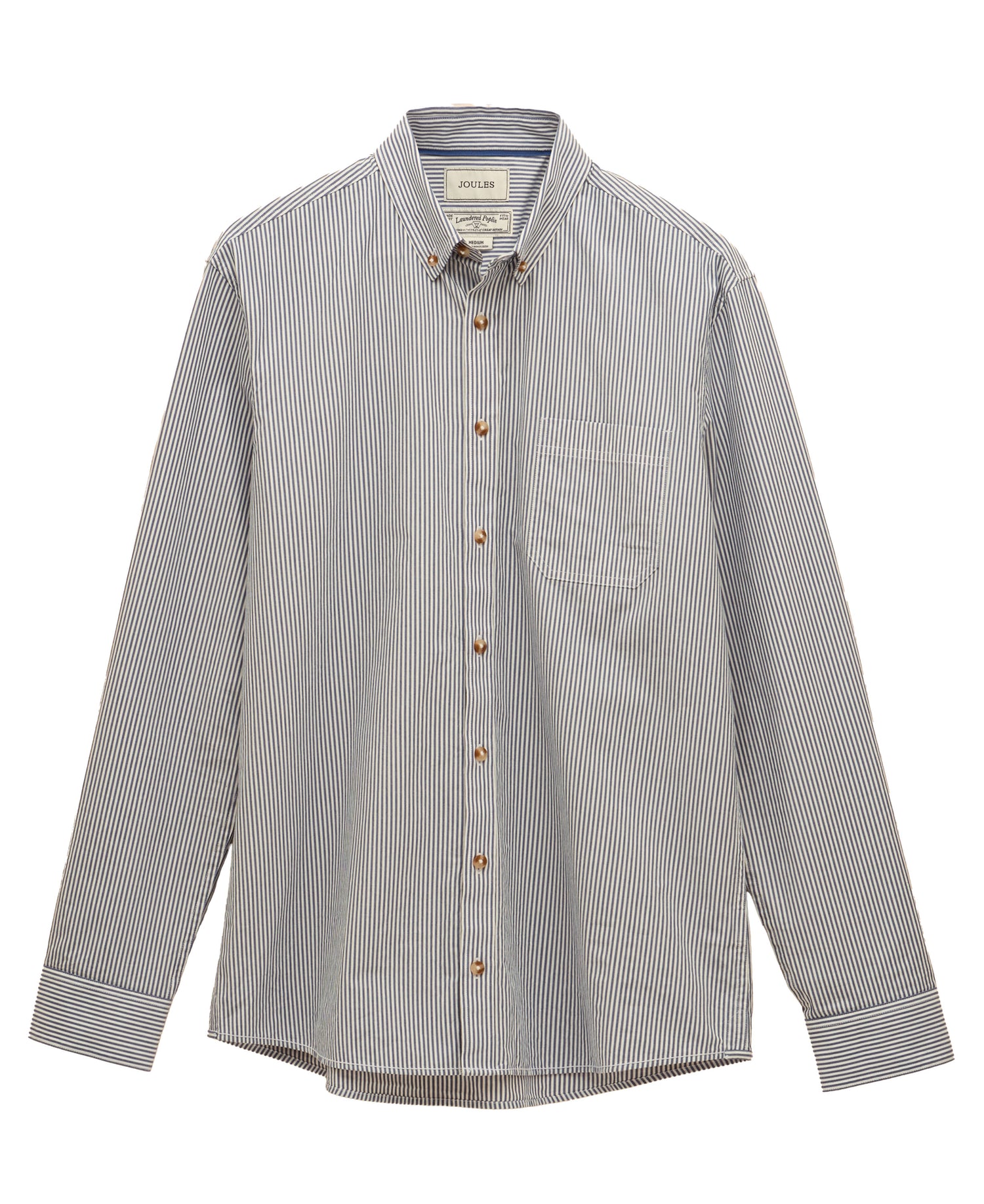 Classic Poplin Stripe Shirt - Navy