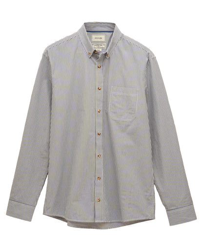 Classic Poplin Stripe Shirt - Navy