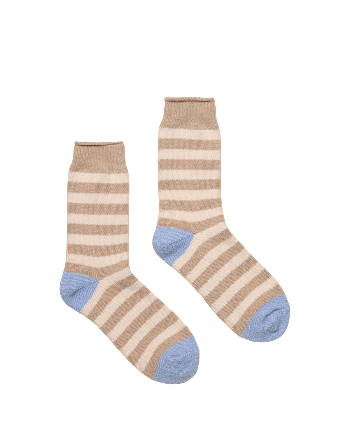 Cosy Stripe Socks - Oat Stripe