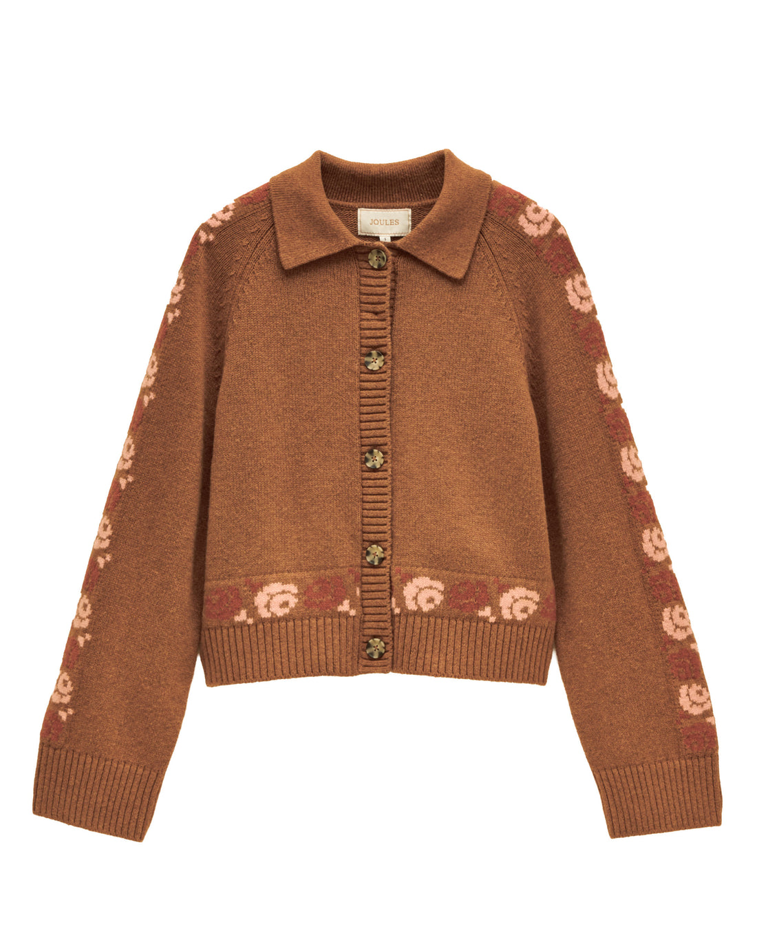 Cowboy Collared Cardigan - Tan Brown