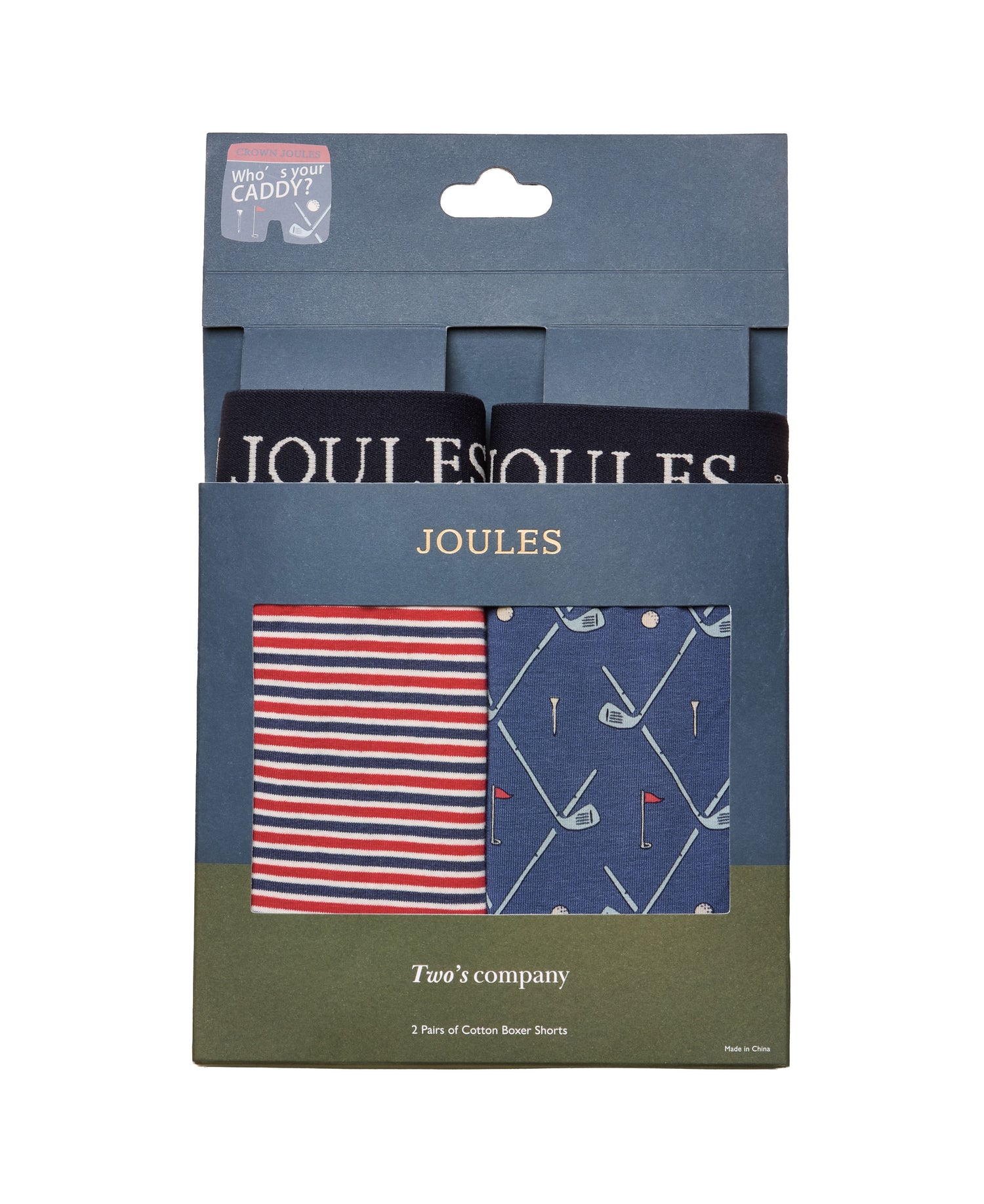Crown Joules Boxer Shorts - Red/Blue