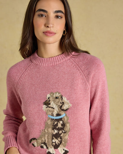 Dachshund Knit - Pink