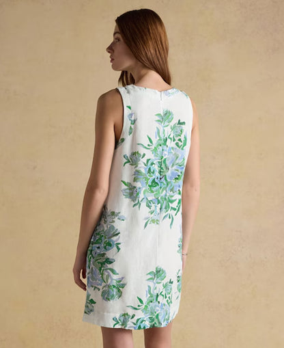 Delphine Dress - Blue/White Floral