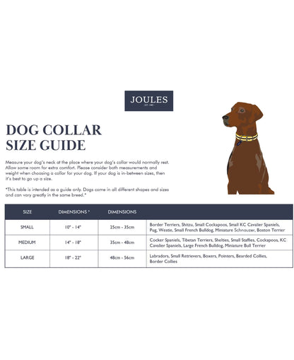 Leather Collar Medium - Navy