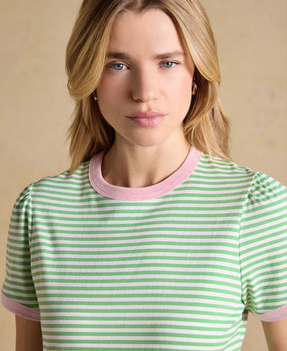 Erin T-Shirt - Green Stripe