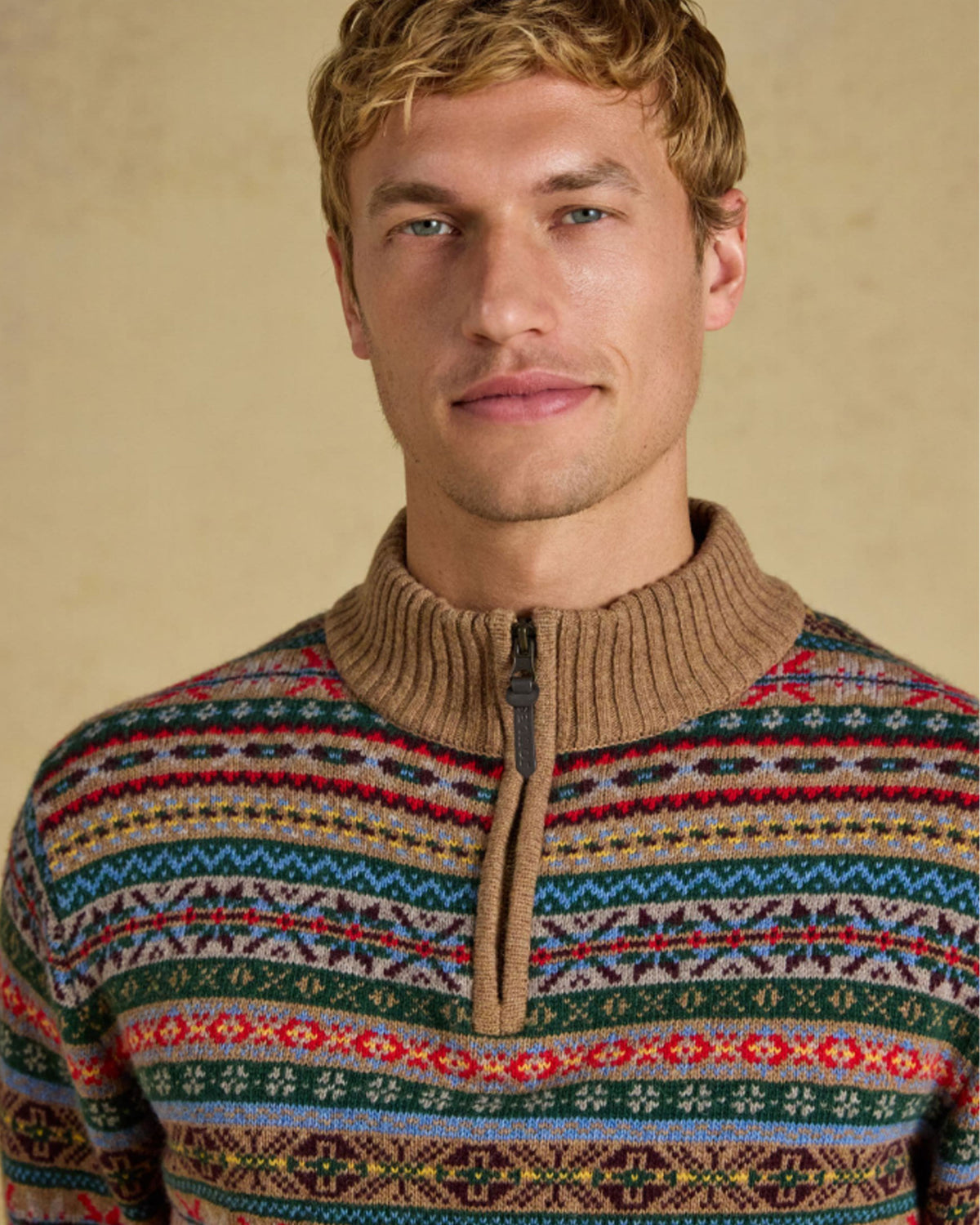 Fairisle 1/4 Zip Jumper - Multi