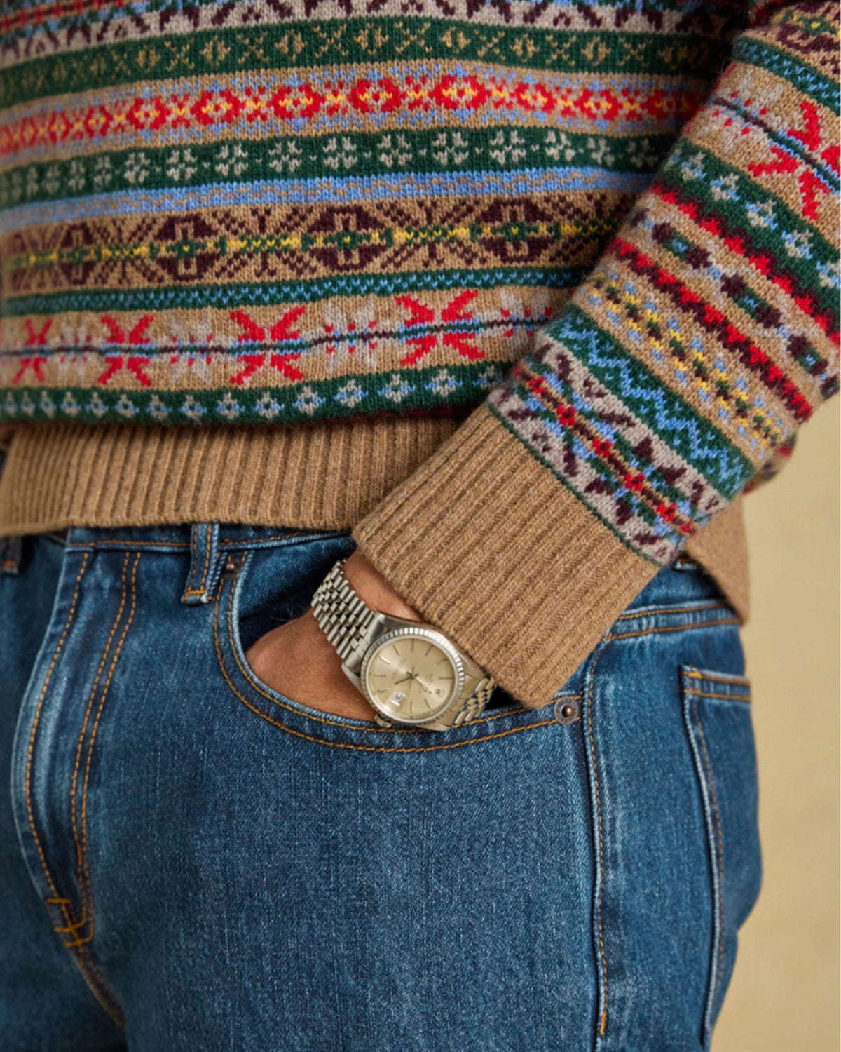 Fairisle 1/4 Zip Jumper - Multi