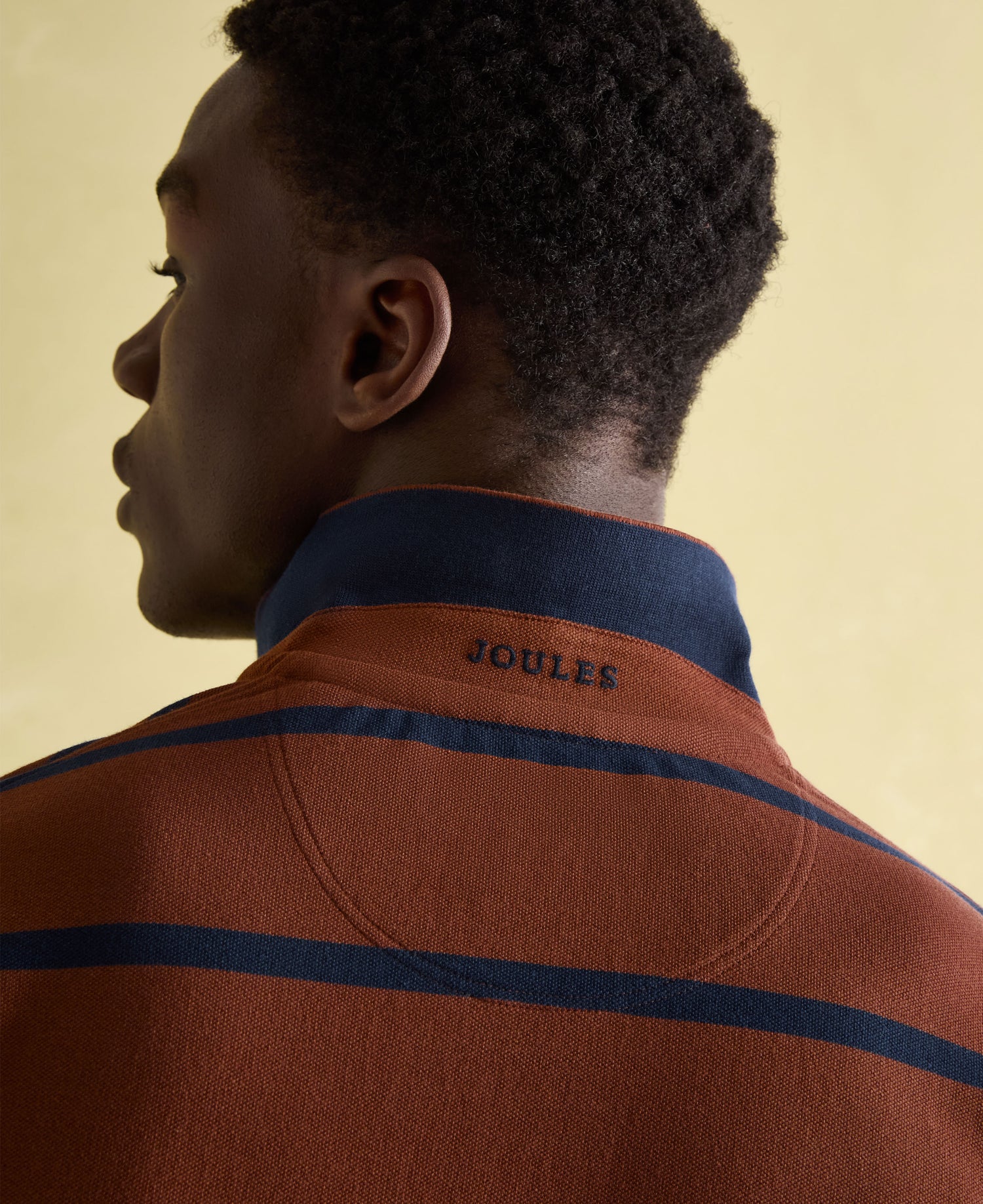 Filbert Polo Shirt- Blue/Brown