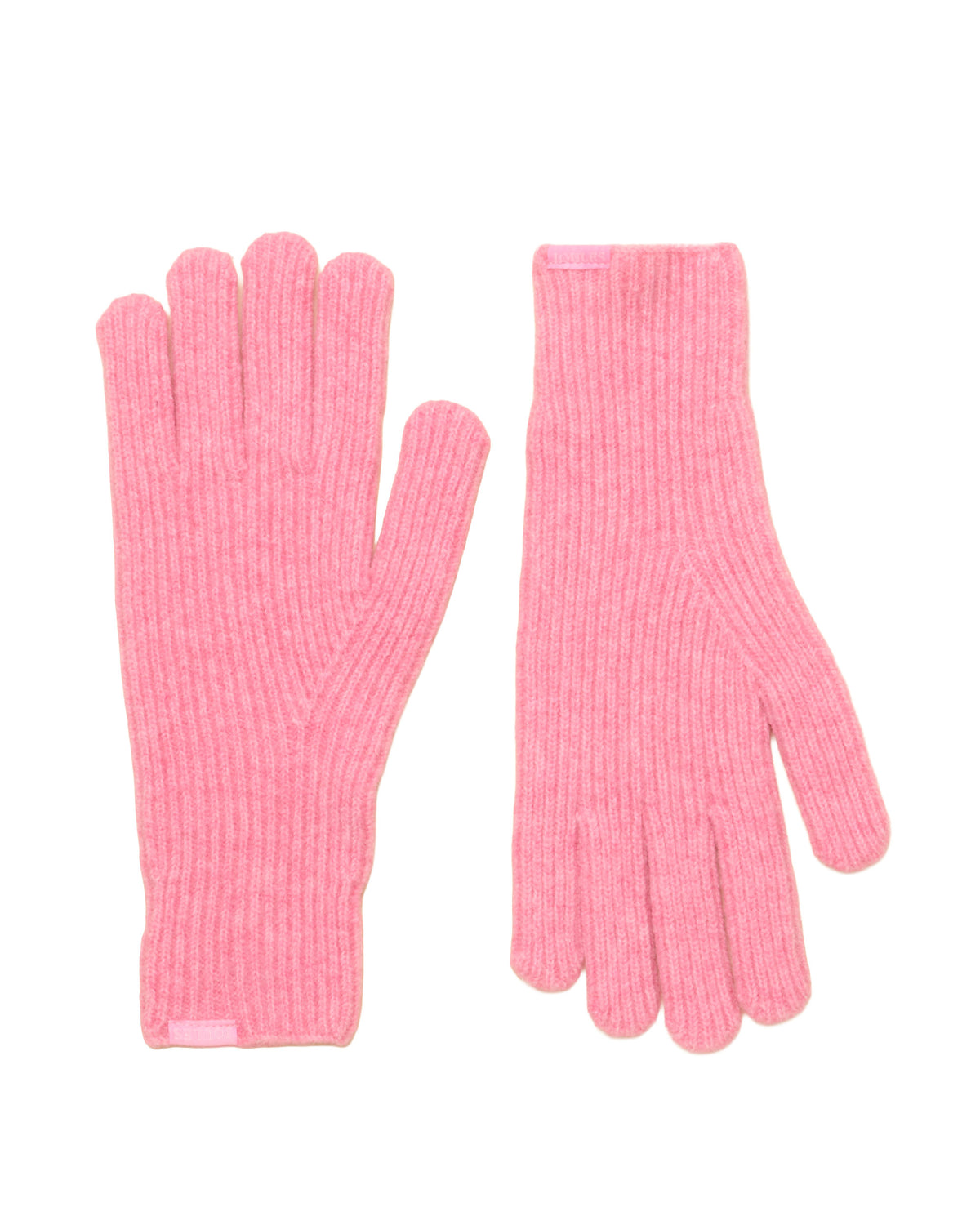 Fine Knit Glove - Pink