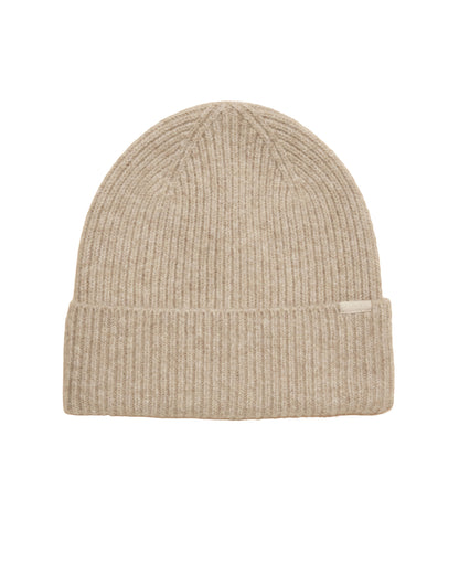 Fine Knit Beanie - Oatmeal
