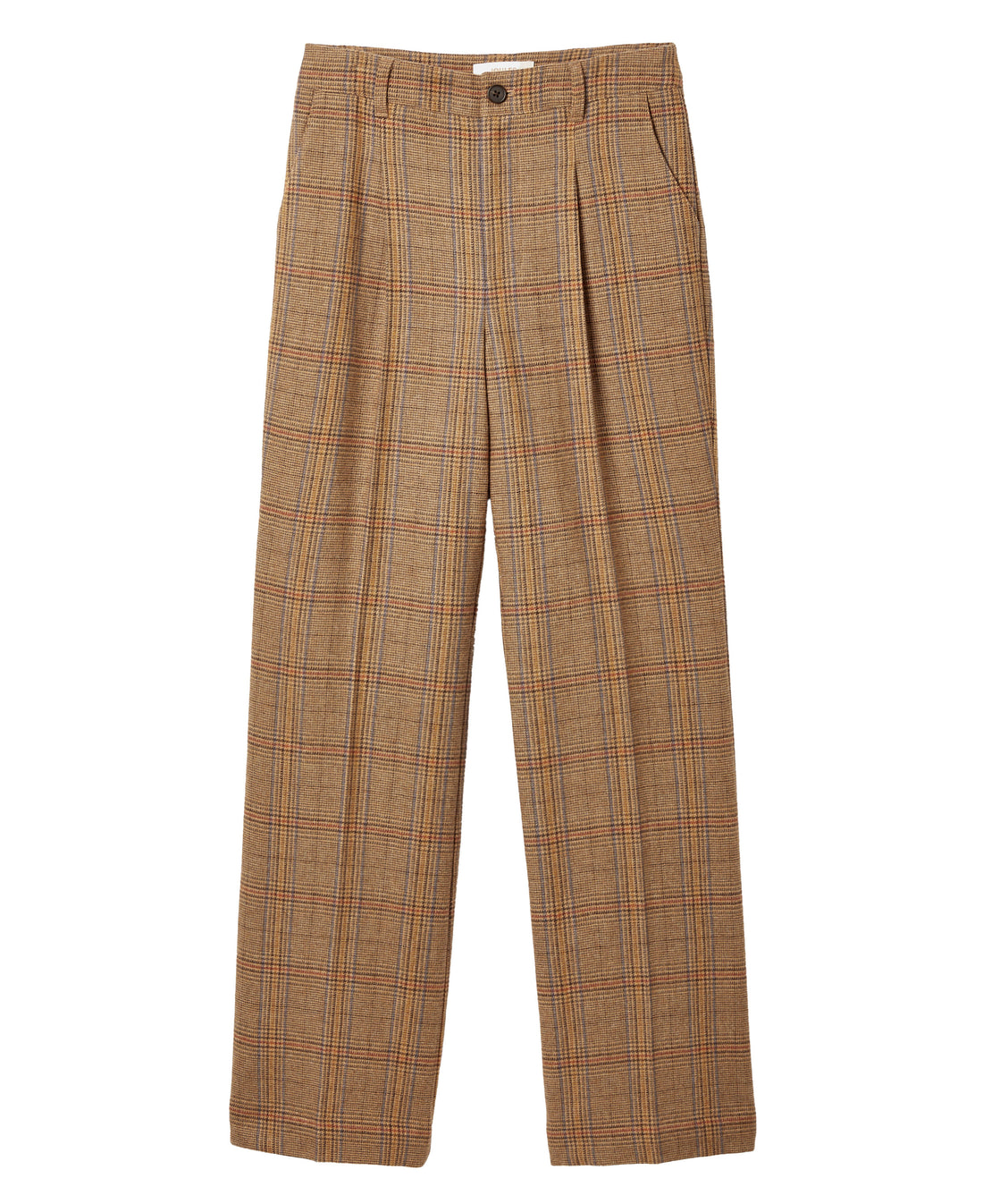 Foxley Wide Leg Trousers - Tan Brown