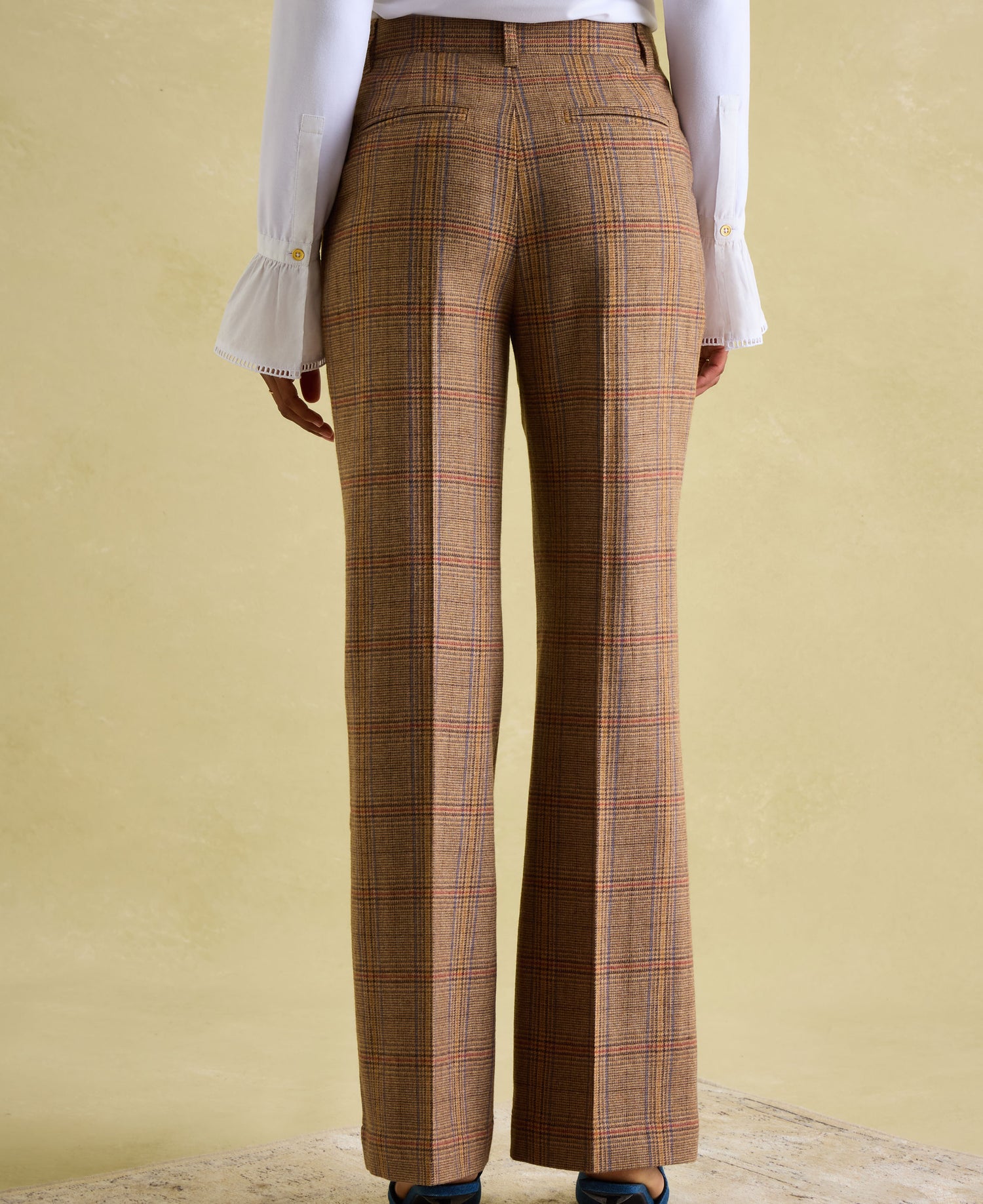 Foxley Wide Leg Trousers - Tan Brown