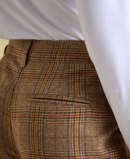 Foxley Wide Leg Trousers - Tan Brown