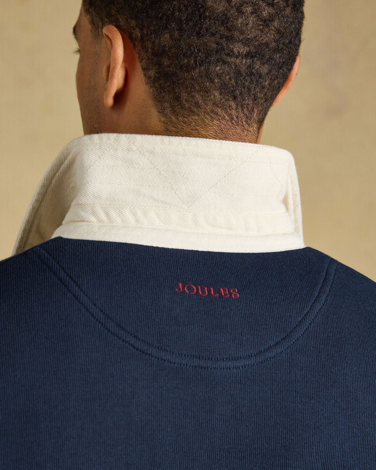 French Rib Rugby Shirt - Green/Navy