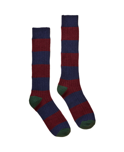 Gibson Socks - Berry/Navy